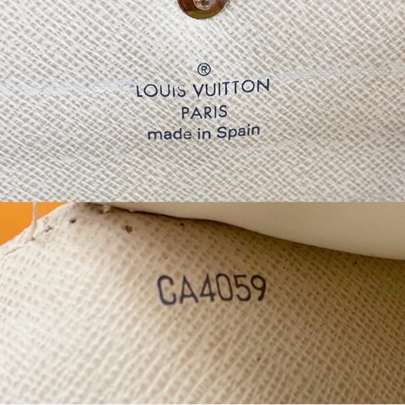 SARAH WALLET Louis Vuitton Damier Azur Auth! - Picture 5 of 5